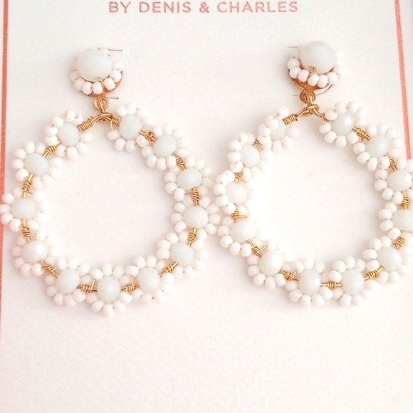 RUSH by Denis & Charles handmade flower earrings - Picture 1 of 5
